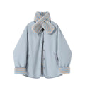 Koreanischer Strickmantel mit Fellkragen – Bild 8 | LuxeStyle