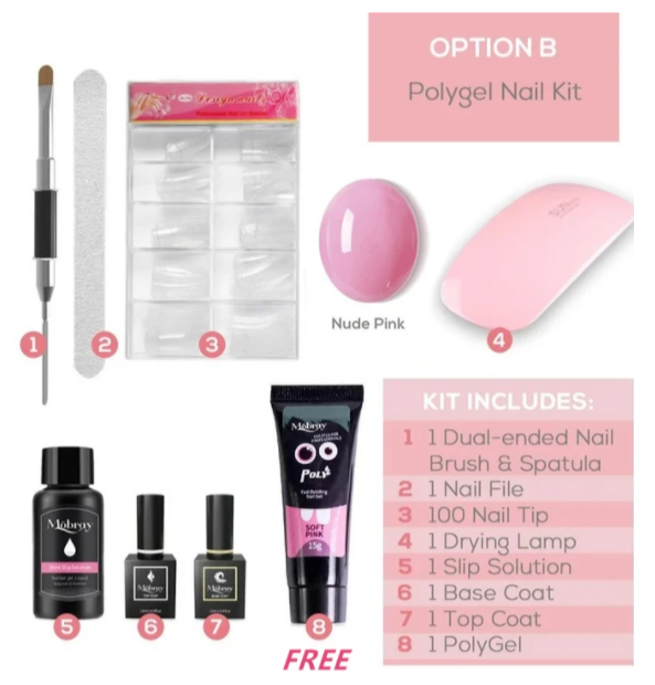 PolyGel Nagelverlängerungs-Kit