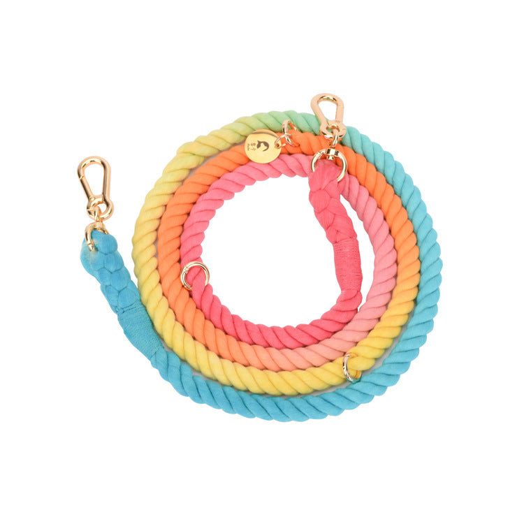Handgewobenes Halsband mit Farbverlauf – Bild 4 | LuxeStyle