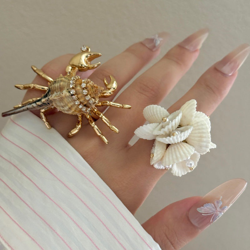Boho Seestil Metallring Elektroplattierung