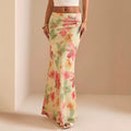 Gelbes Kleid mit Blumenmuster