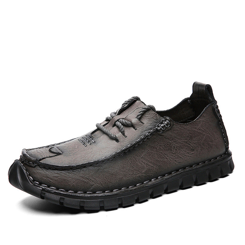 Outdoor Leder-Freizeitschuh für Herren | LuxeStyle