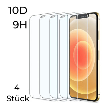 Panzerglas Schutzfolie für iPhone · 4er-Pack