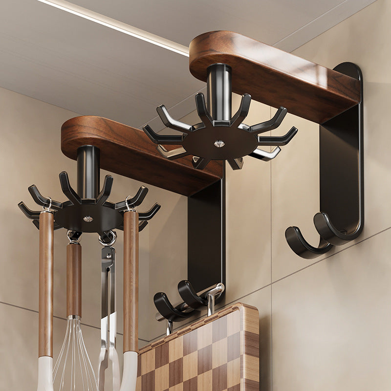 Drehbare Haken aus Nussholz – Bild 1 | LuxeStyle