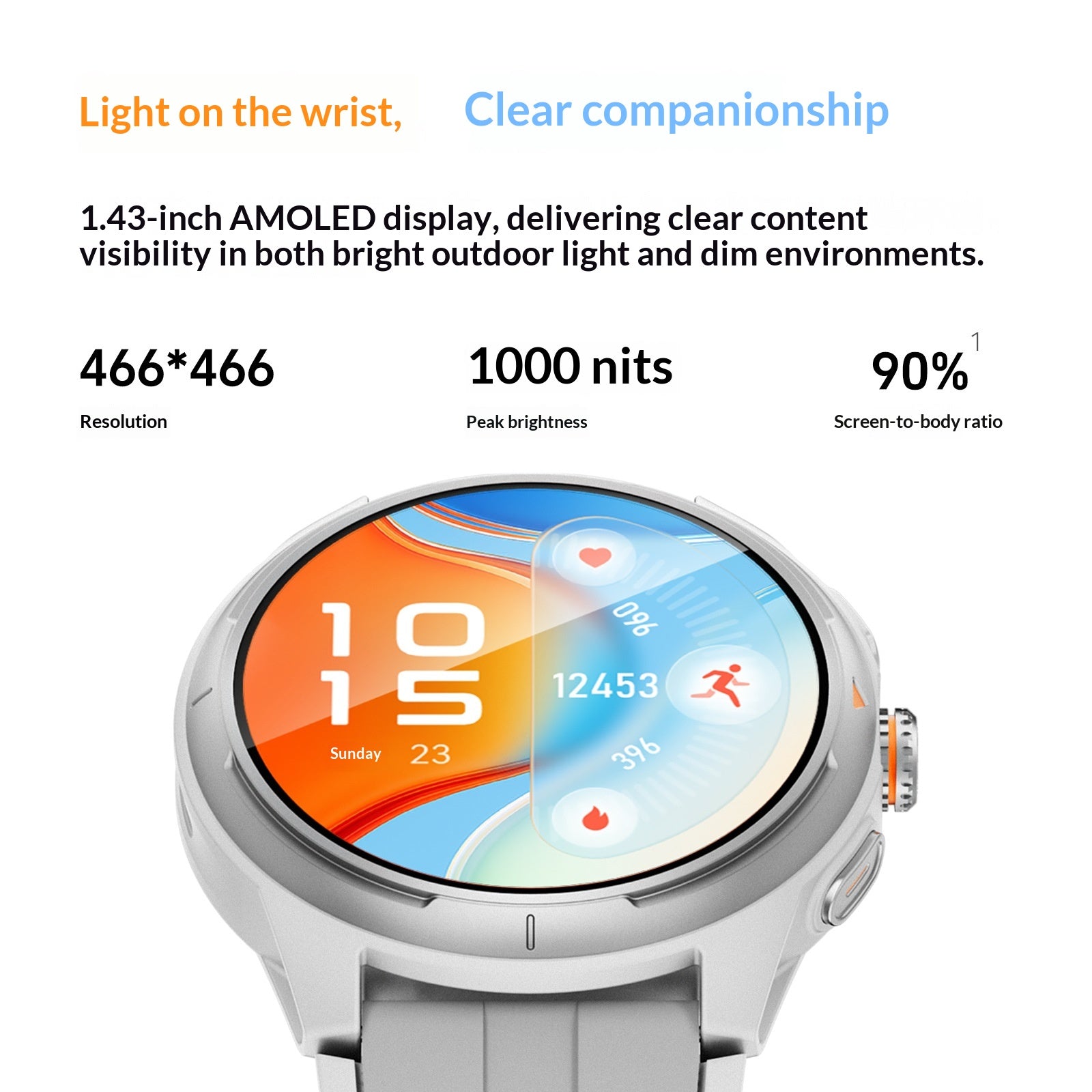 Smartwatch «ProWatch» · Fitness & Anrufe