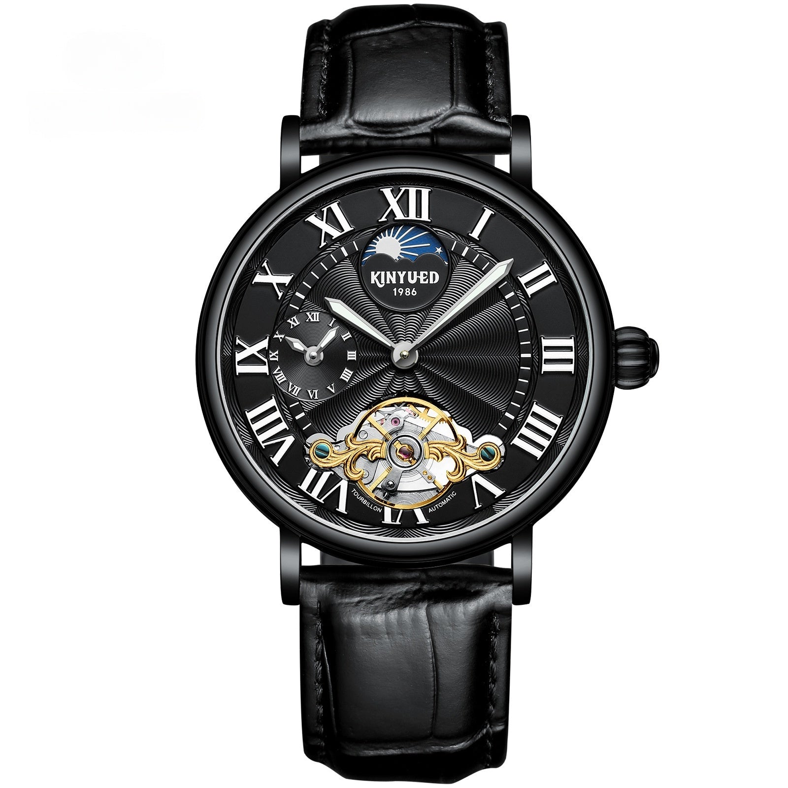 Tourbillon-Armbanduhr Leuchtend Hohl Herren