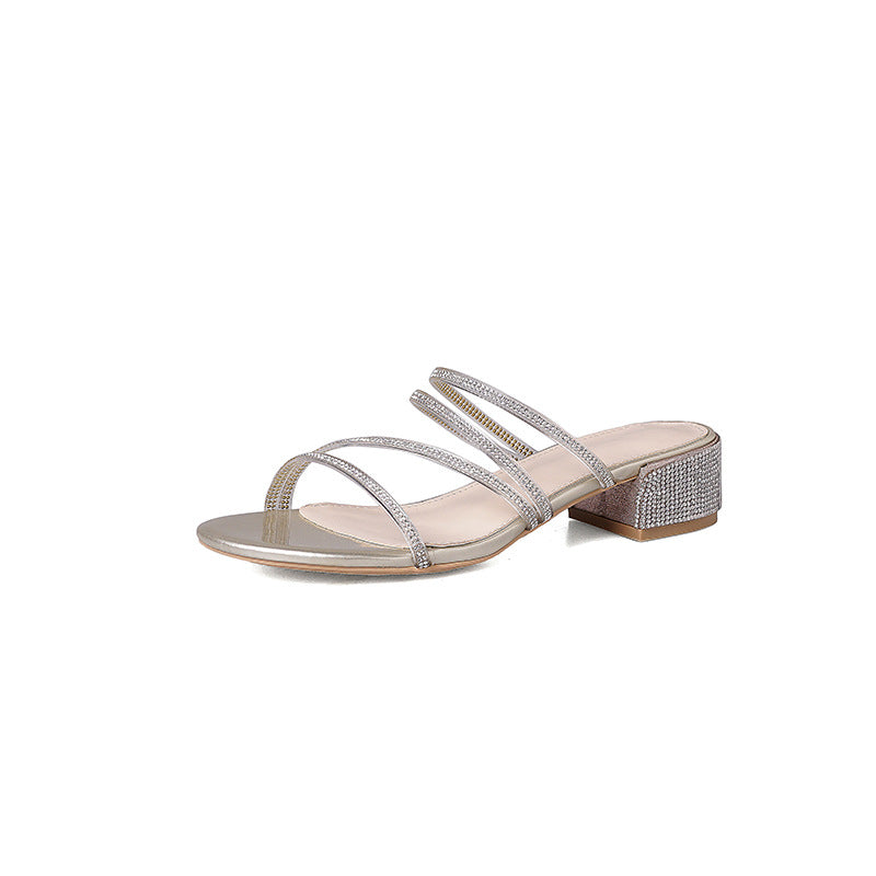 Damen Sandalen mit mittelhohem Blockabsatz – Bild 6 | LuxeStyle