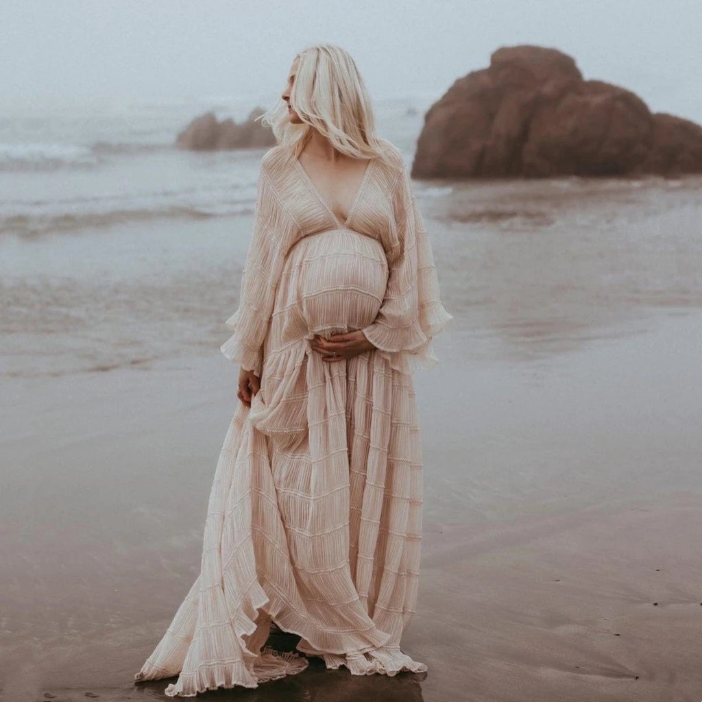 Boho Umstandskleid für Fotoshootings