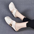 Weiche Ledersandalen mit quadratischem Bogen – Bild 6 | LuxeStyle
