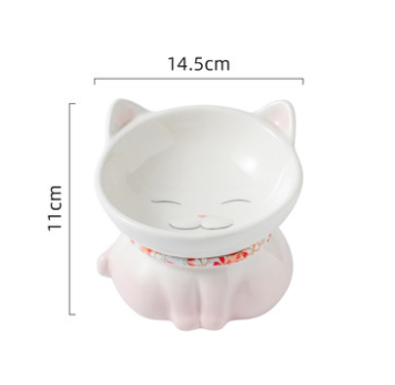 Keramik-Futternapf für Katze, blau/pink – Bild 5 | LuxeStyle