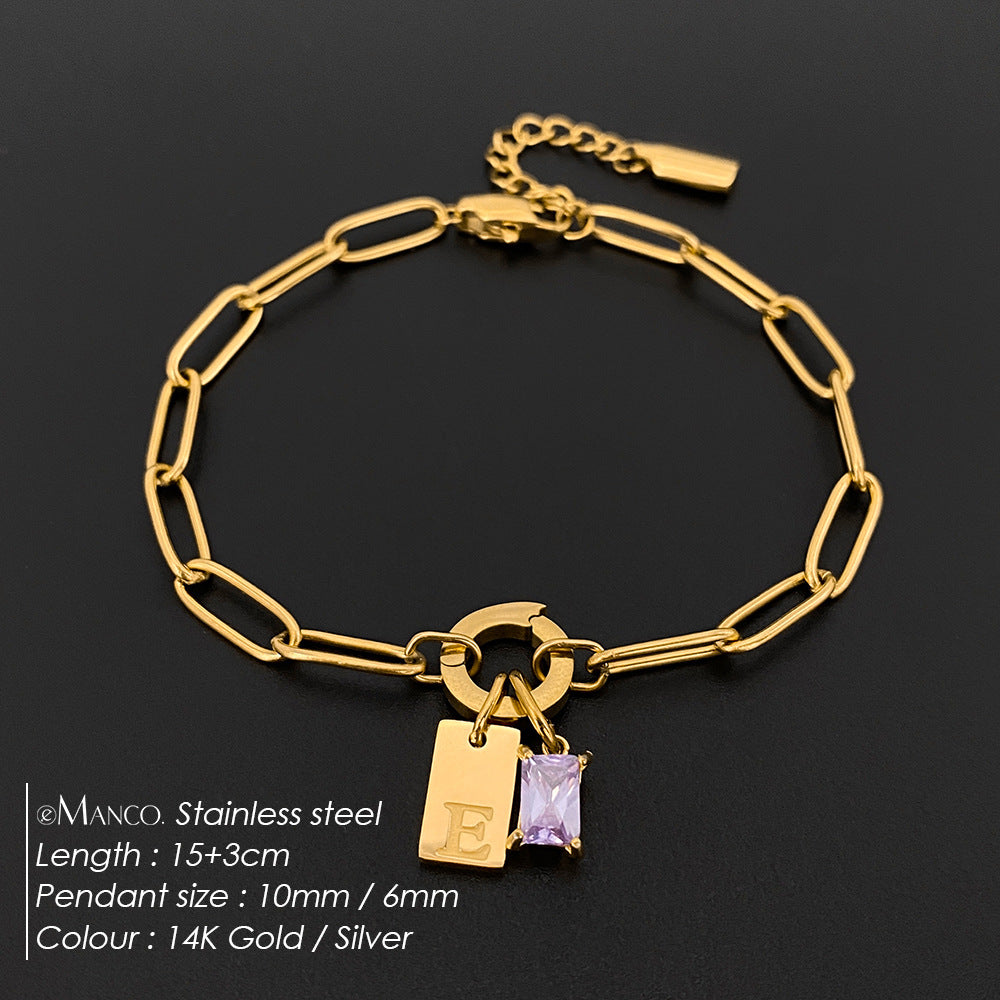 Rhinestone Buchstaben Armband – Bild 11 | LuxeStyle