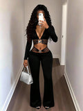 High-Waist Flared Pants mit Bauchkontrolle