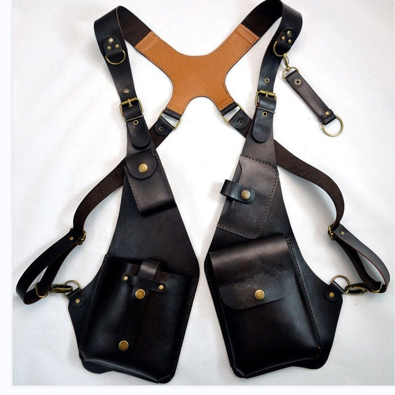 Retro Leder Schultertasche