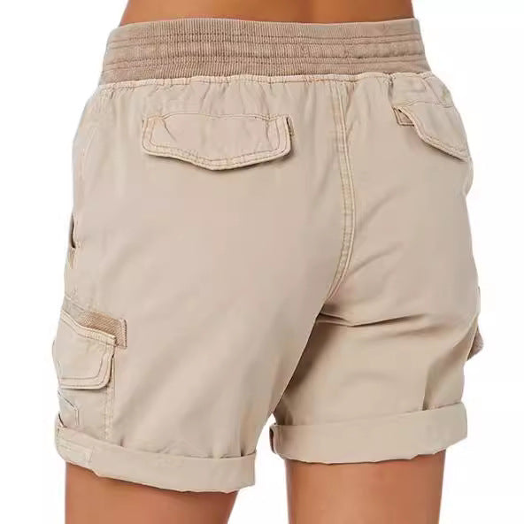 High-Waisted Cargo Shorts für Damen