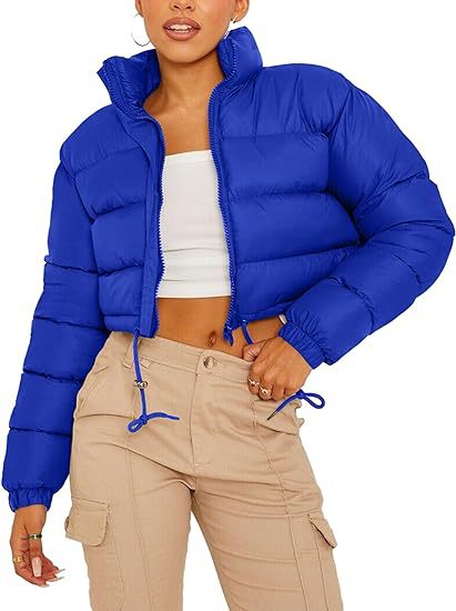 Weisser Pufferjacke mit Seitentasche – Bild 2 | LuxeStyle