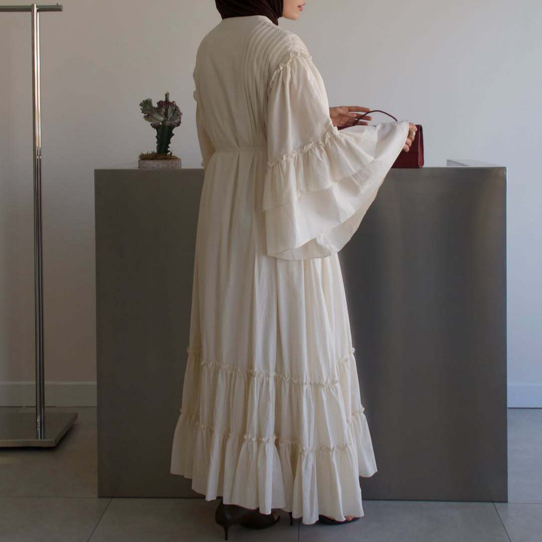 Freizeitkleid mit Rüschen – Bild 6 | LuxeStyle
