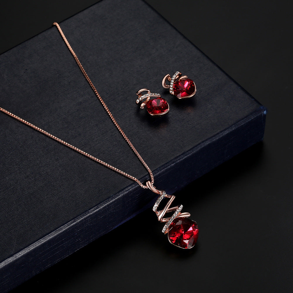 Bridal Schmuckset Halskette & Ohrringe