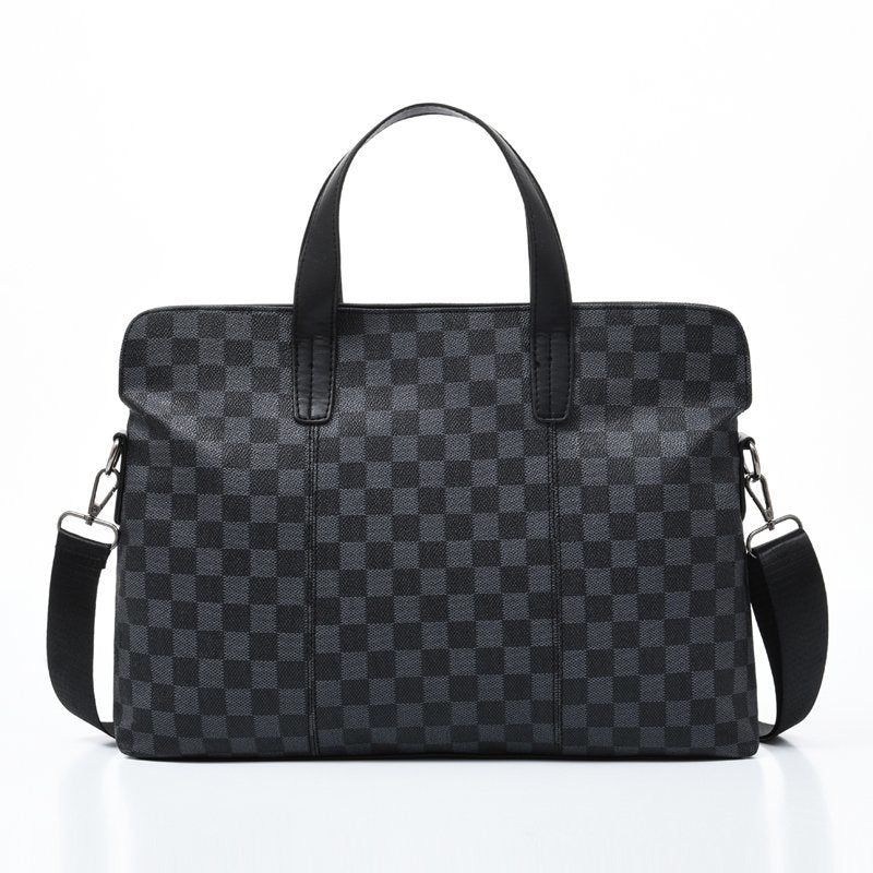 Business-Handtasche Plaid mit Reissverschluss – Bild 7 | LuxeStyle