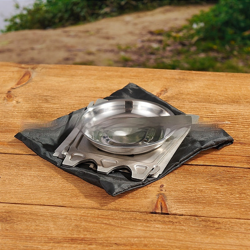 Quadratischer Outdoor-Feuerrost aus Edelstahl – Bild 4 | LuxeStyle