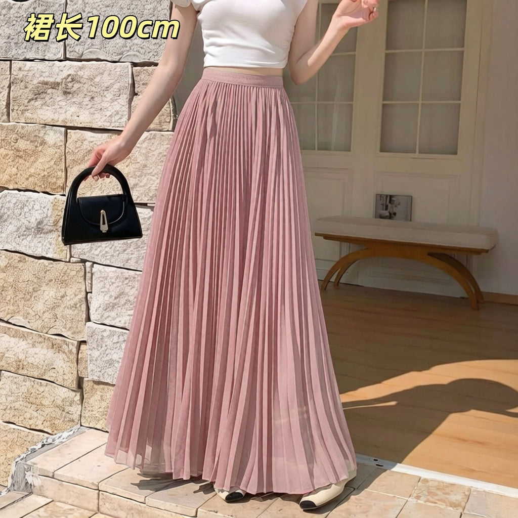 Plissierter Chiffon-Rock für den Sommer – Ansicht 3