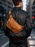 Leder-Bauchtasche für Herren – Ansicht 4