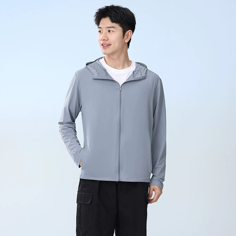 Ice Silk UV-Schutzjacke mit Kapuze für Herren
