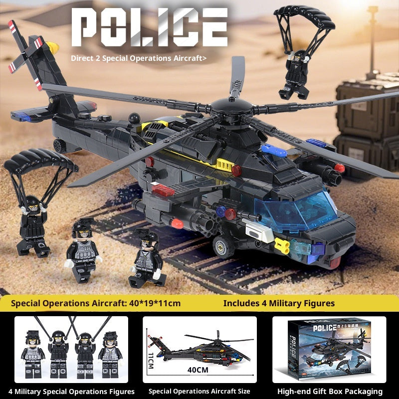 SWAT Helikopter Bausteine-Set