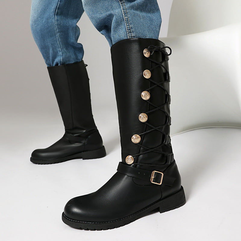 Herren High-Top Leder-Boots