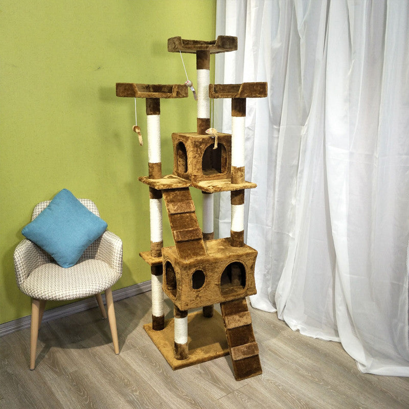 Katzen-Kratzbaum mit mehreren Ebenen