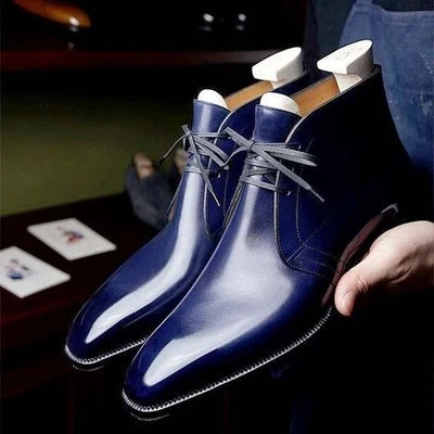 Business Stiefeletten Glanz-Optik