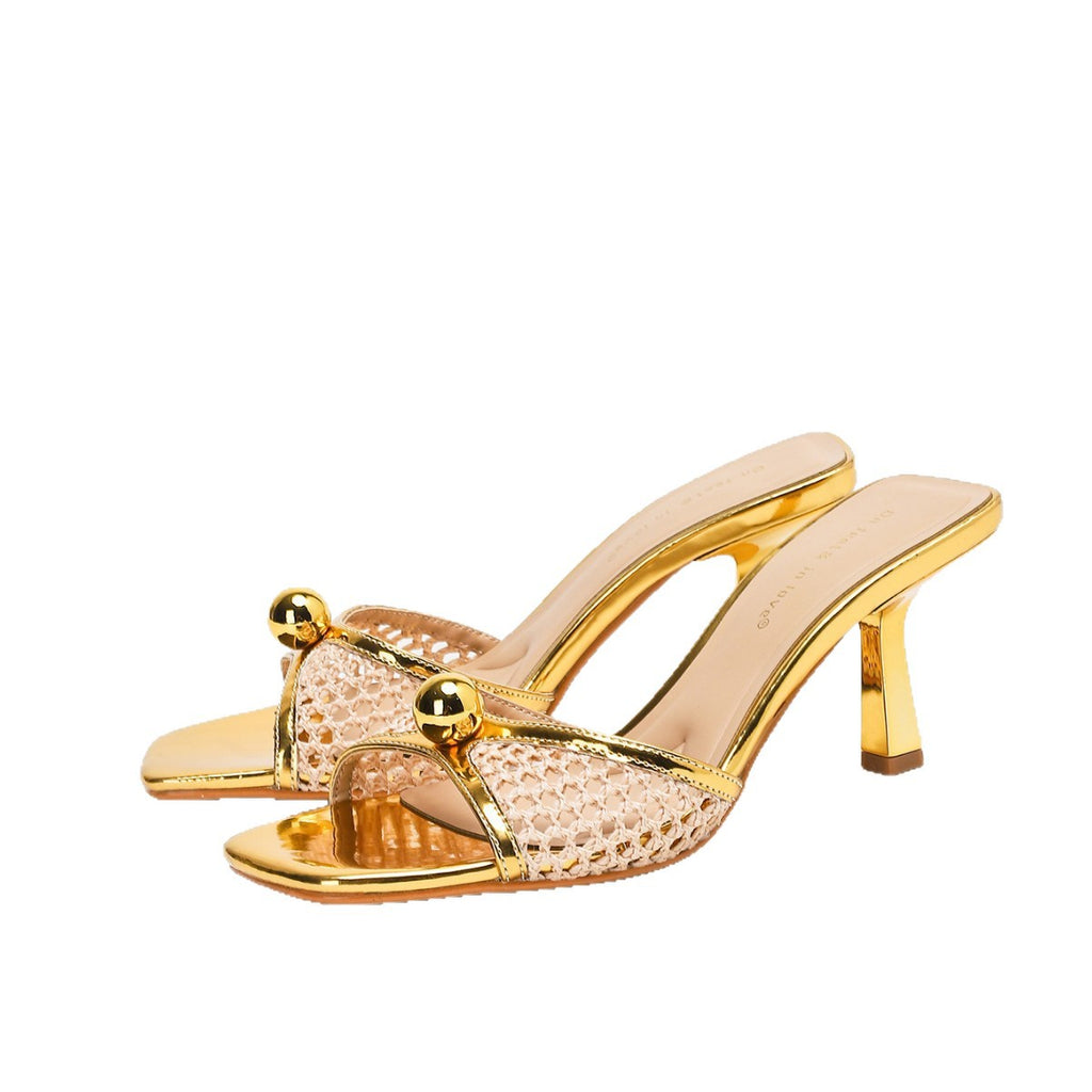 Sommer-Sandalen mit Stiletto-Absatz