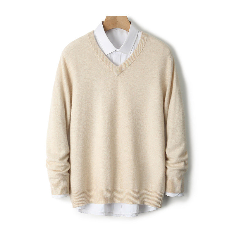 V-Ausschnitt Pullover aus Kaschmir