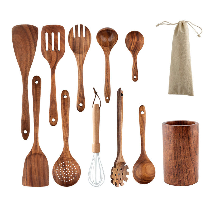 Küchenhelfer aus Holz – 7-teiliges Set – Bild 3 | LuxeStyle