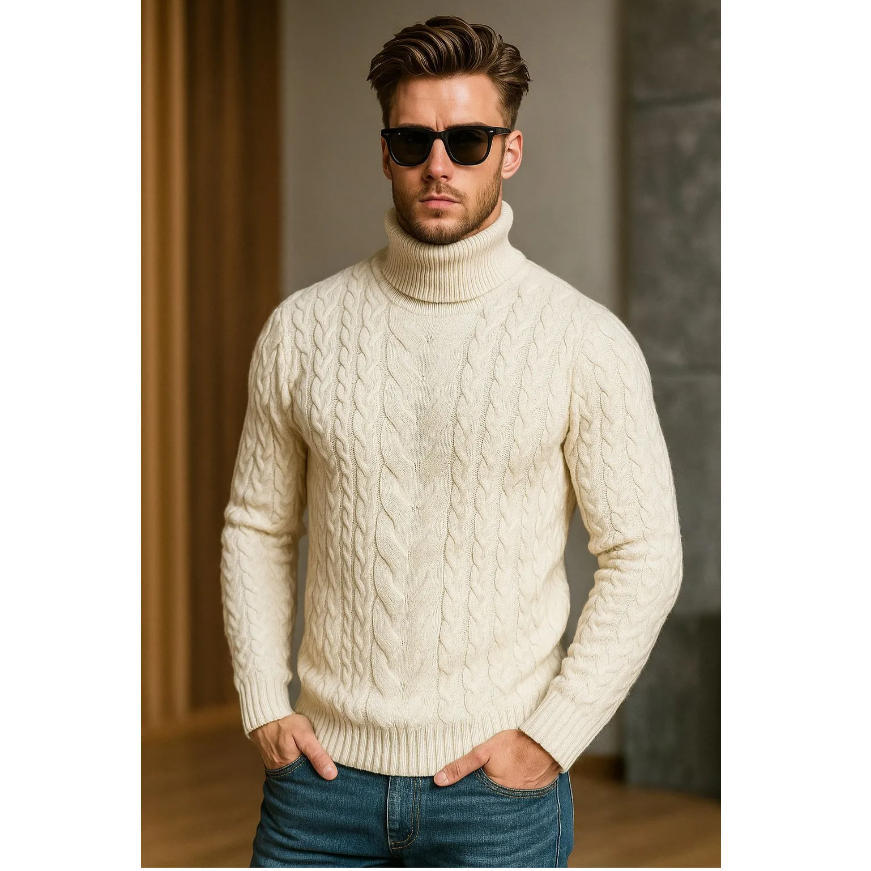 Herren Strickpulli Plusgrößen