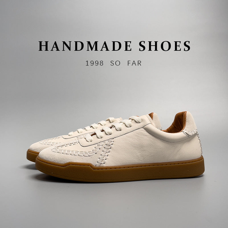 Baseball Low-Cut Leder-Sneaker für Herren