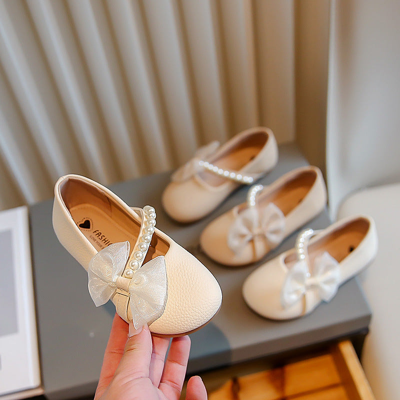 Weisse Perlen-Prinzessin Schuhe