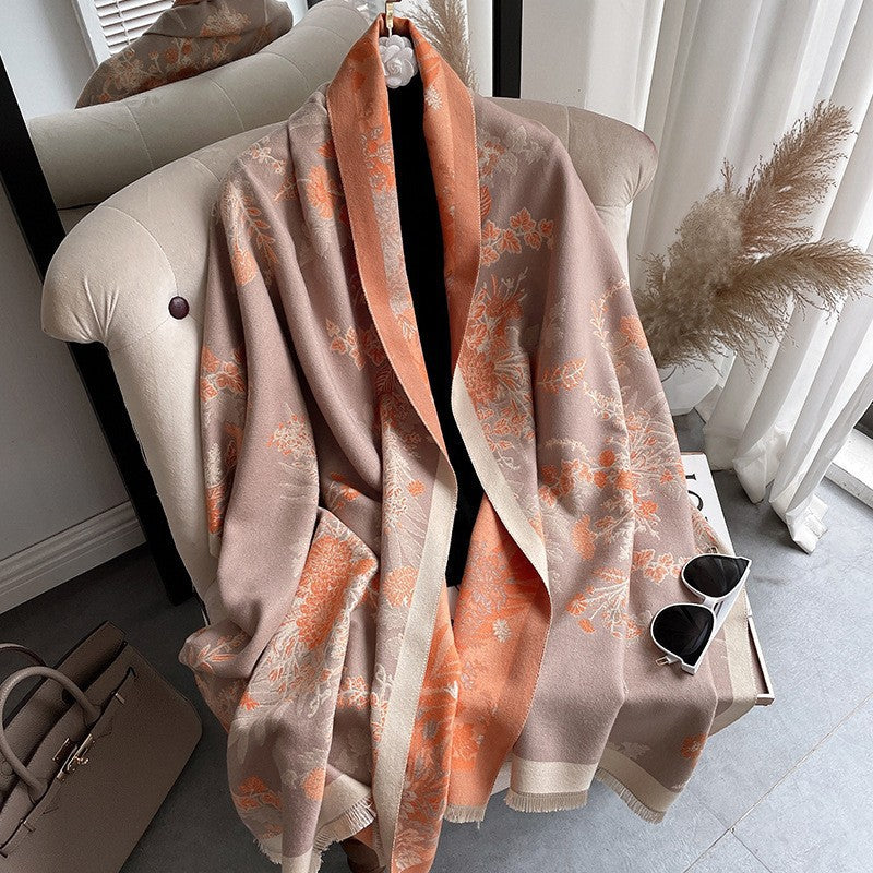Floral-Tassel-Schal aus Baumwolle – Bild 9 | LuxeStyle