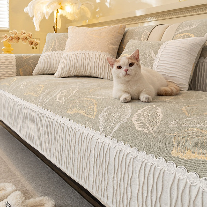 Sofa Kissenhülle mit Blumenmuster – Ansicht 2