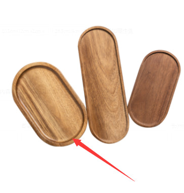 Holz-Tray oval, japanischer Stil