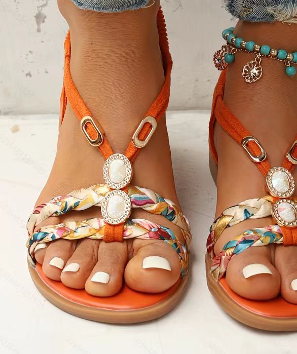 Flache Outdoor‑Sandalen mit Rundkopf – Plus Size – Bild 4 | LuxeStyle