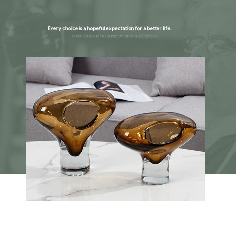 Kerzenständer aus Glas im modernen Design – Ansicht 4