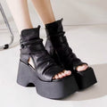 Retro Plateau High-Top Sandalen – Bild 1 | LuxeStyle