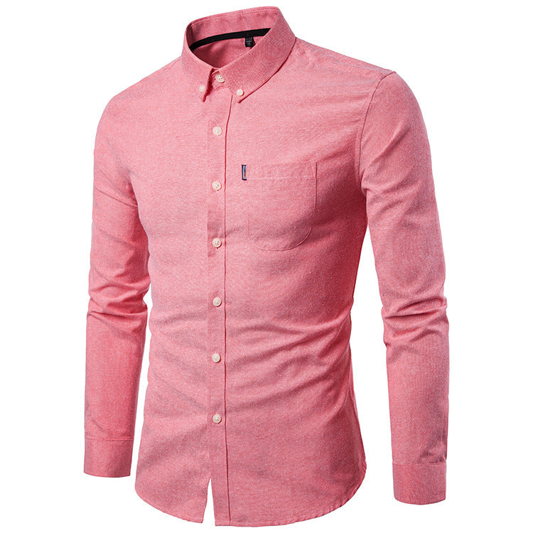 Slim-Fit Langarmhemd für Herren