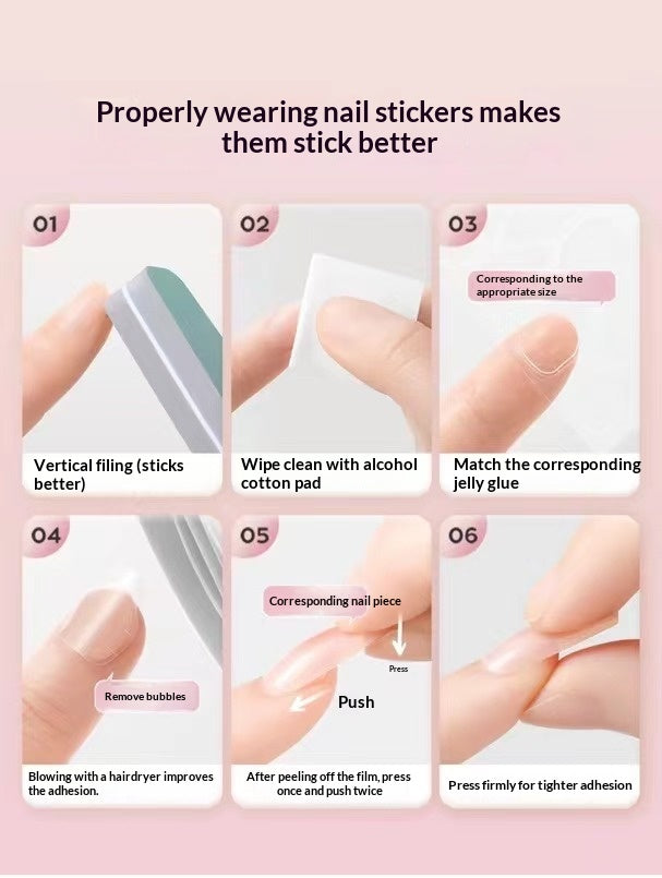 Anklebbare Nagelsticker für alle
