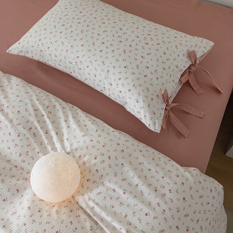 Retro Blumen-Bettwäsche-Set aus Baumwolle – Bild 10 | LuxeStyle