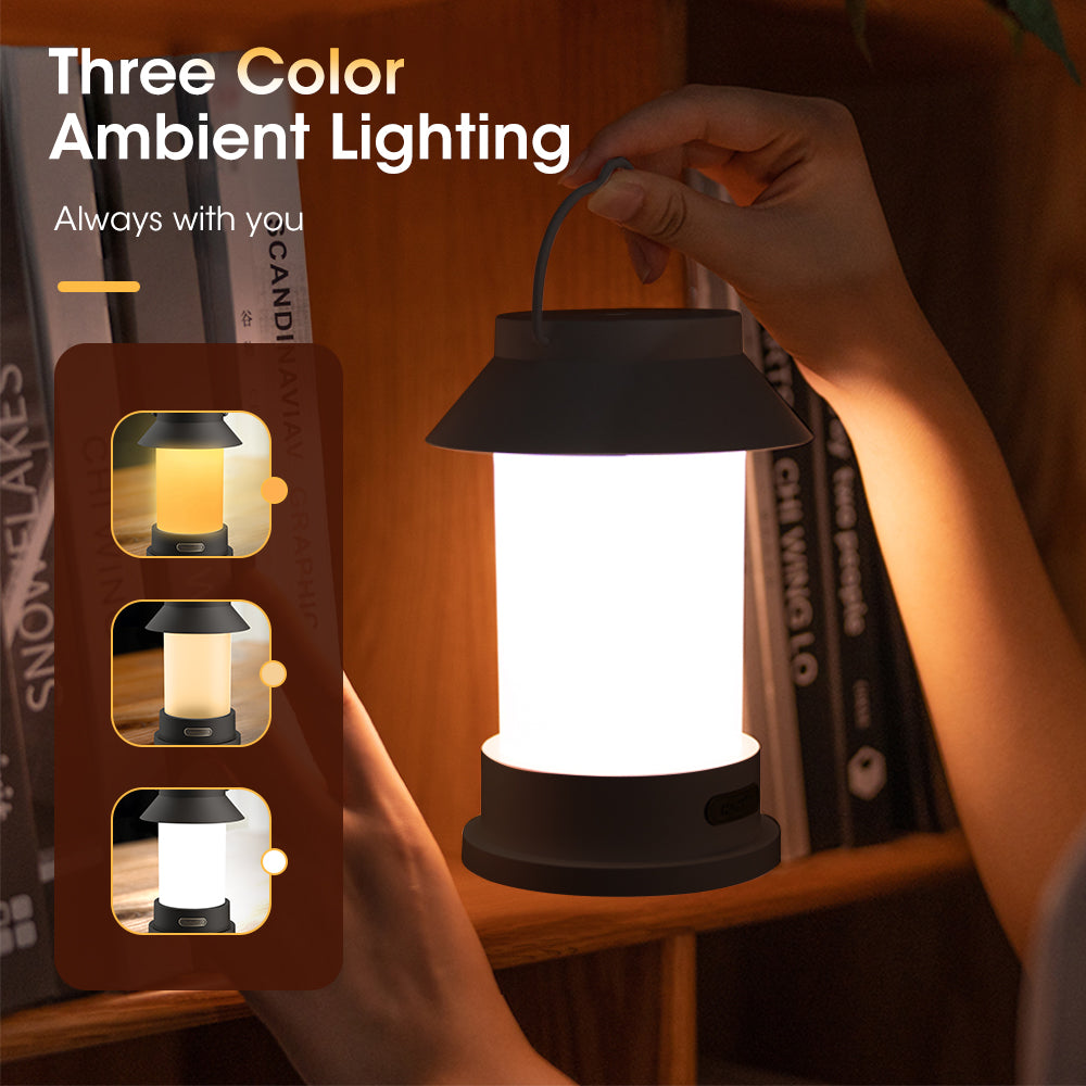 Retro-Luftbefeuchter mit LED-Lampe