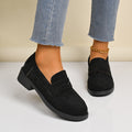 Vintage Wildleder Loafers für Damen