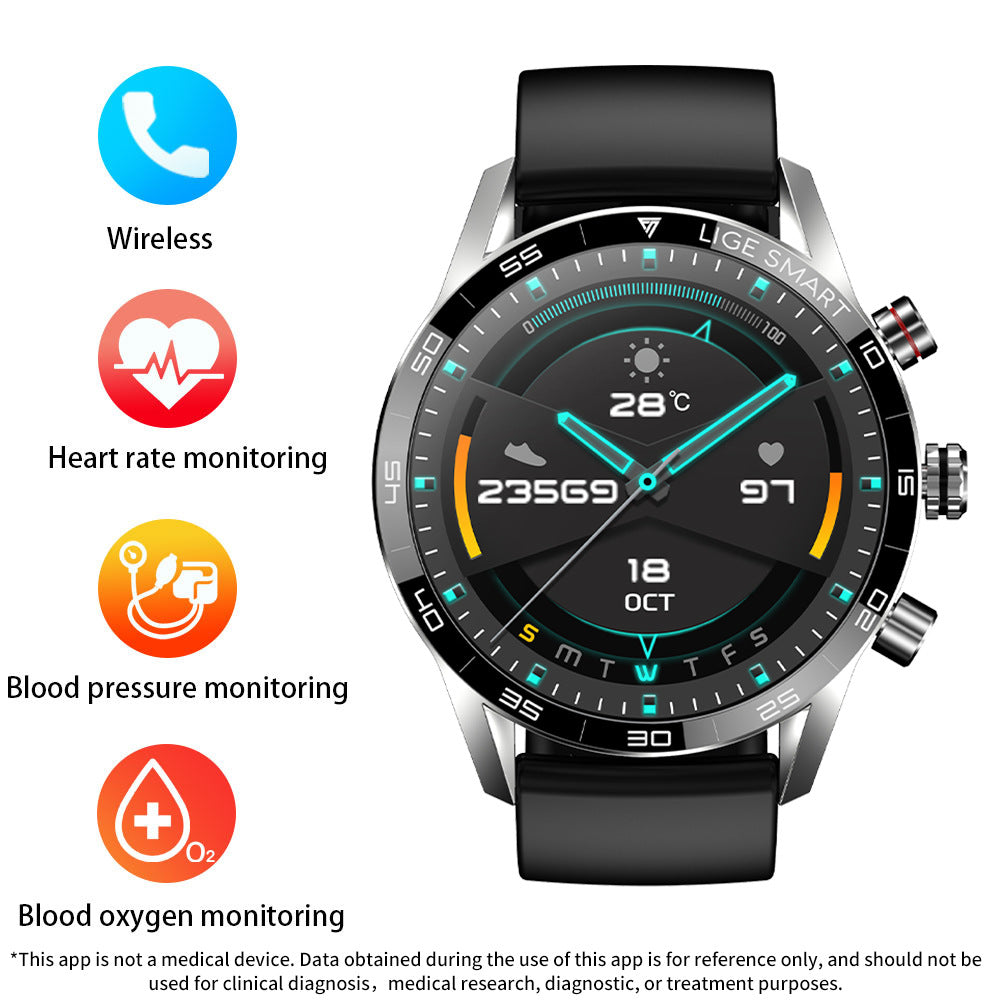 Smartwatch mit Blutdruck- und Herzfrequenzmessung