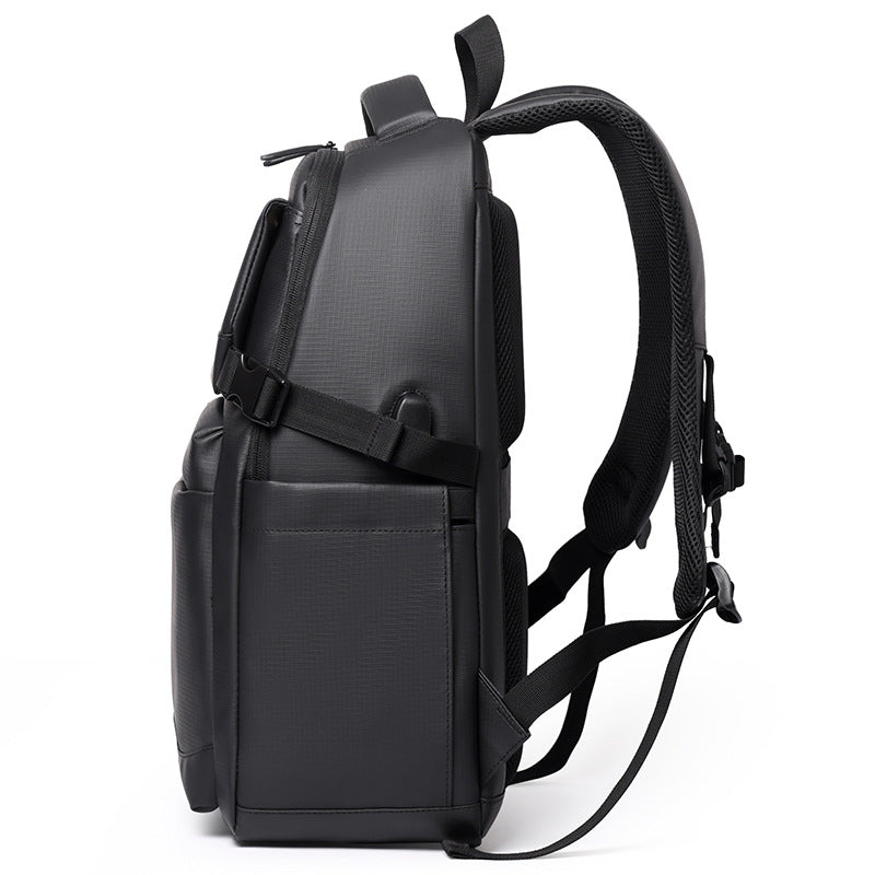 Grosszügiger Business-Rucksack aus PU-Leder – Bild 5 | LuxeStyle