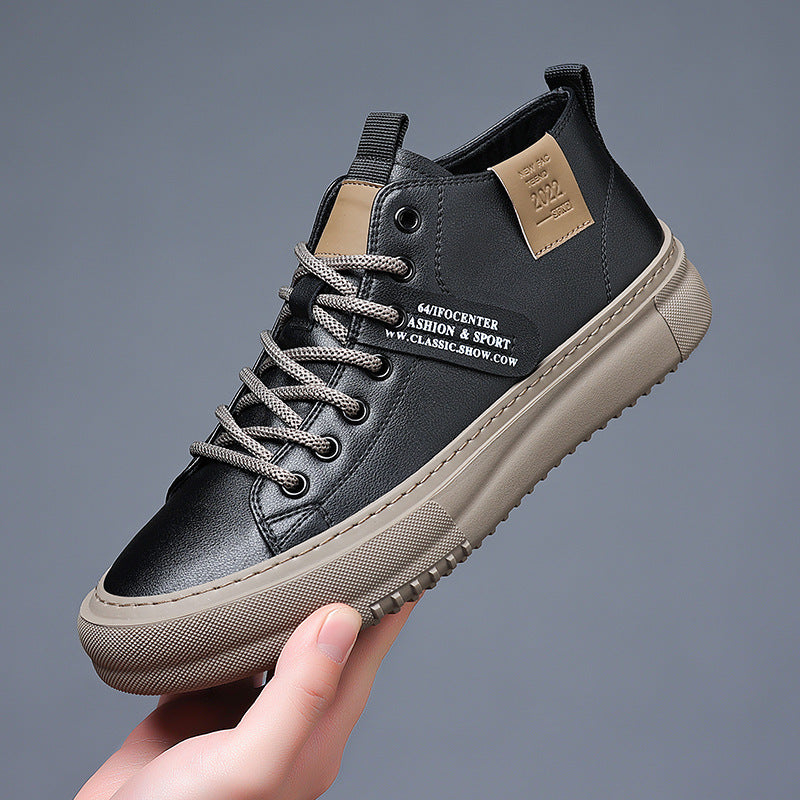 Sportliche Sneaker aus Leder für Herren – Bild 3 | LuxeStyle
